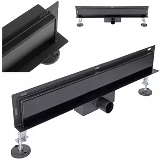 AquaUno Basic Wall Black lineárny odtok 100 cm